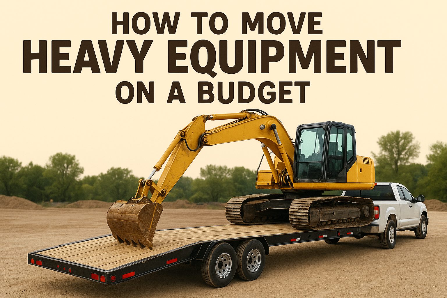 how to move heavy equipment